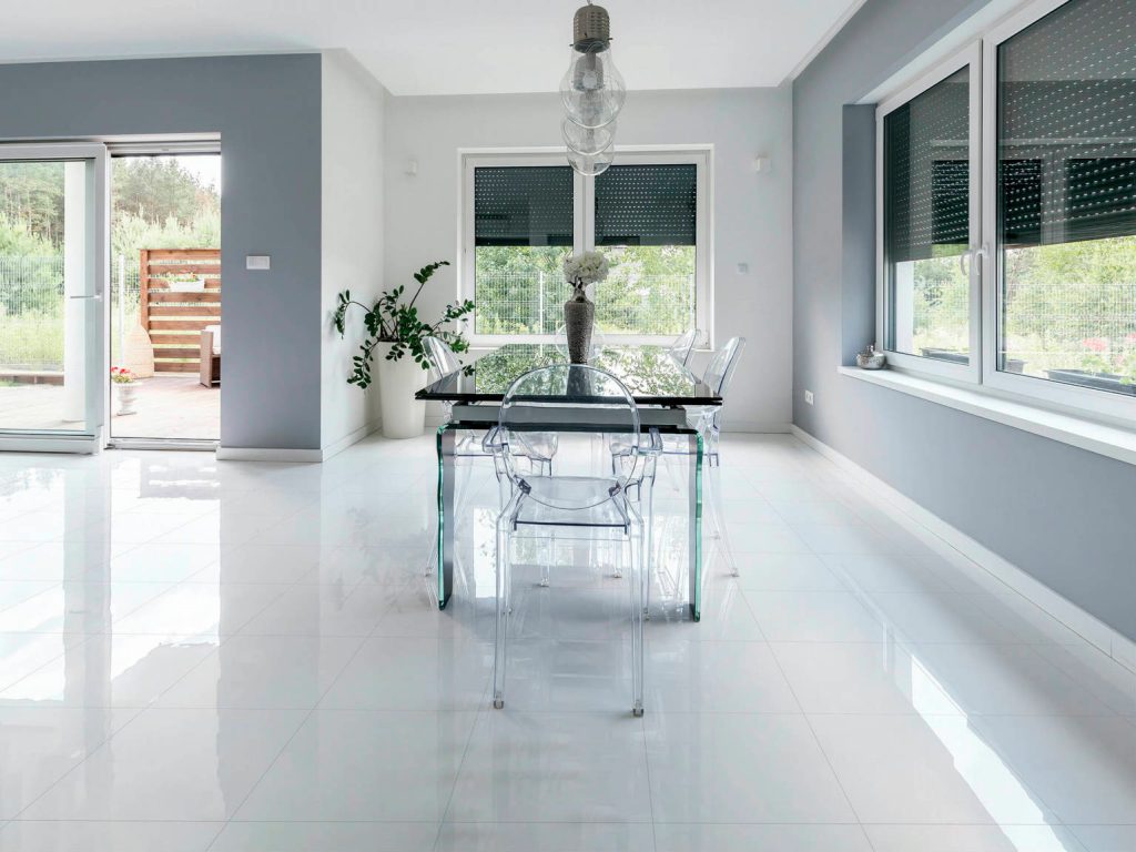 45x45 Blanco brillo Ambiente